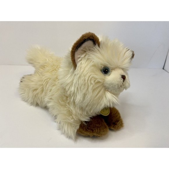 Miyoni Tots Aurora Siamese Himalayan Long Haired Cat Kitty Plush Stuffed Animal - Picture 1 of 10
